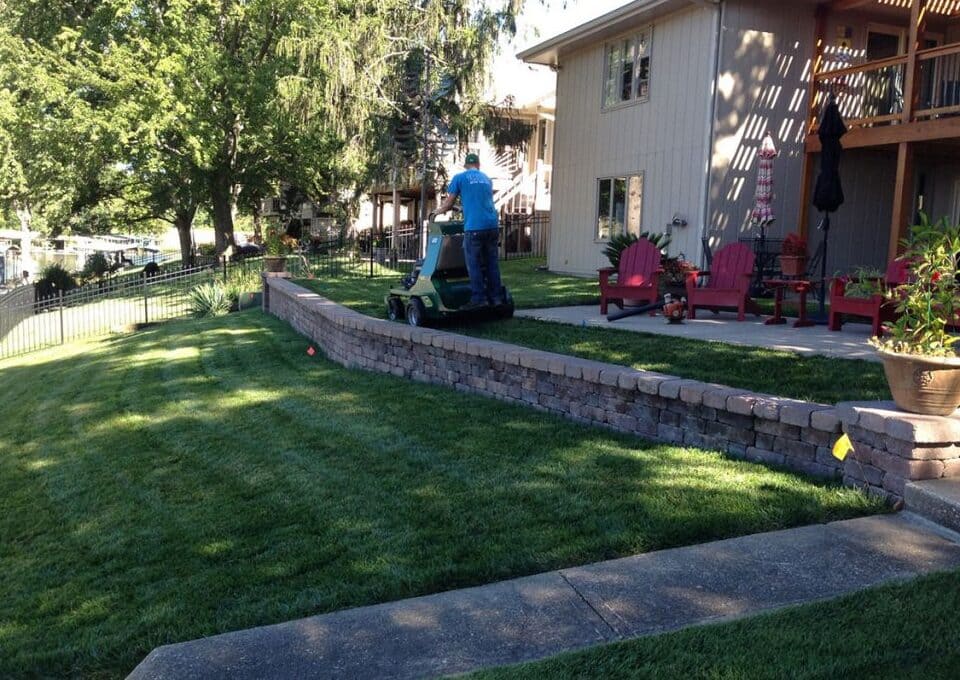 core aeration and overseeding